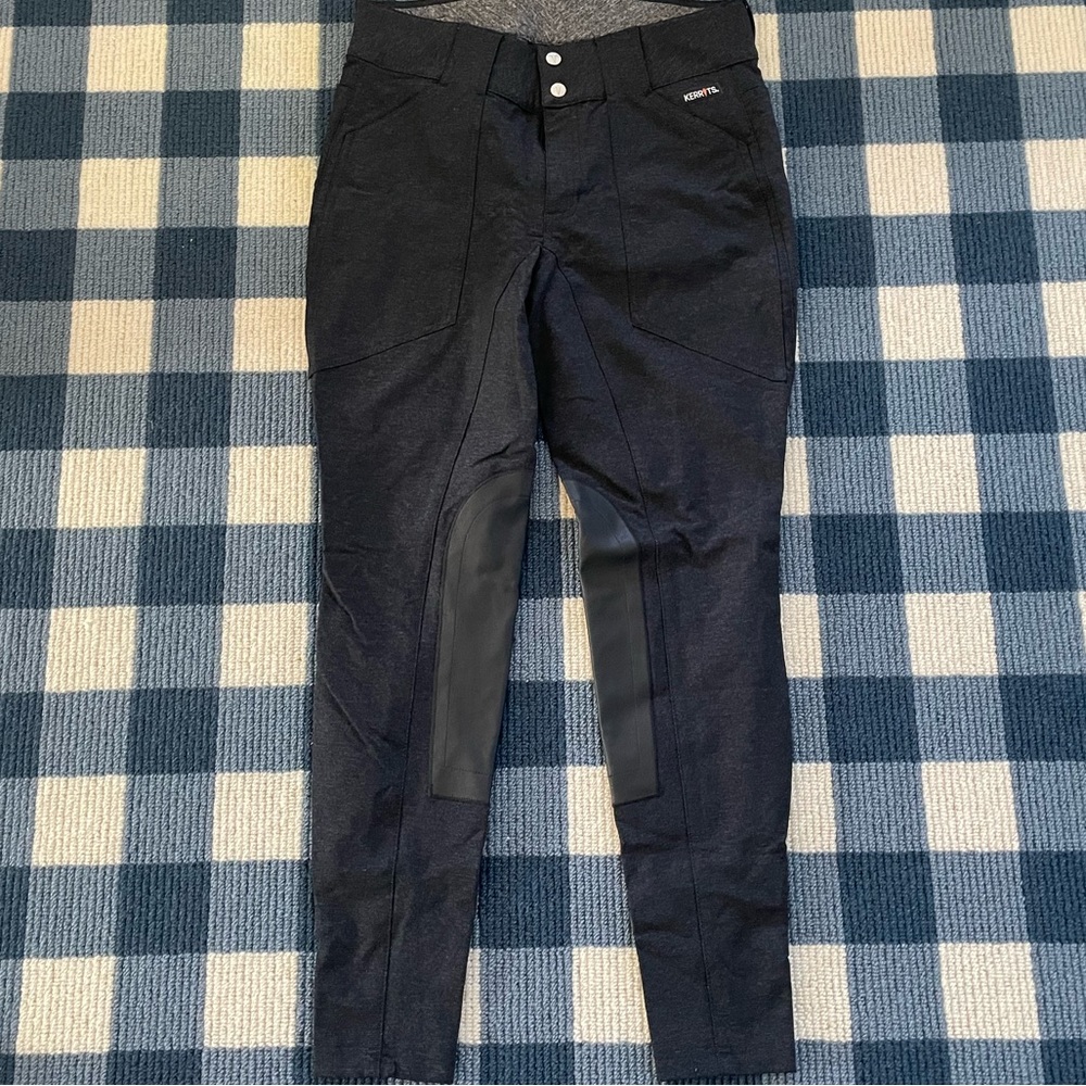 NWOT kerrits denim thermal breech k/p medium charcoal color